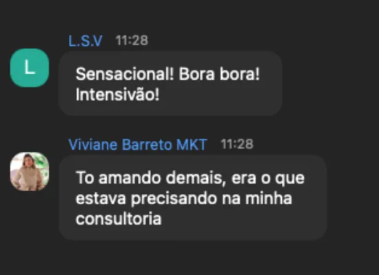 Depoimento de aluna